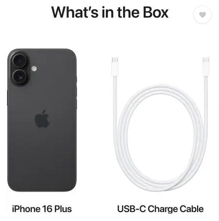 Apple iPhone 16 Plus (Black, 128 GB)