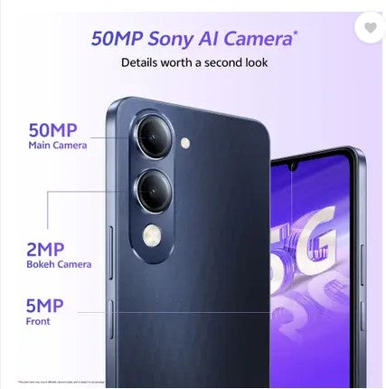 vivo T4 Lite 5G Charger in the Box (Prism Blue, 128 GB) (6 GB RAM)