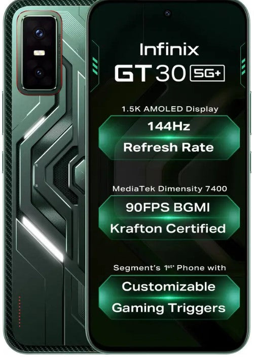 Infinix GT 30 5G+ Pulse Green 256 (Pulse Green, 256 GB)  (8 GB RAM)
