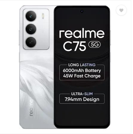 lme C75 5G (Lily White, 128 GB)  (6 GB RAM)