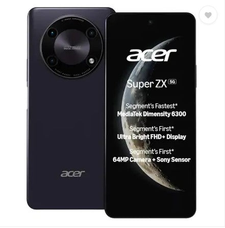 Acer Super ZX 5G (Lunar Blue, 128 GB)  (4 GB RAM)
