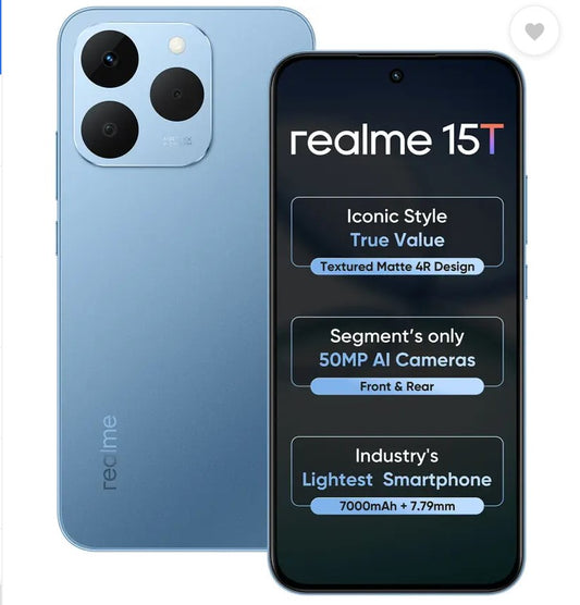 realme 15T 5G (Silk Blue, 256 GB)  (8 GB RAM)