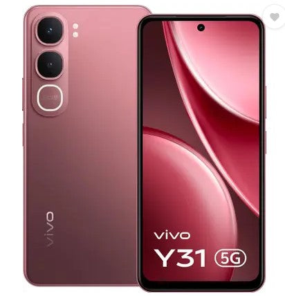 vivo Y31 5G (Rose Red, 128 GB)  (6 GB RAM)
