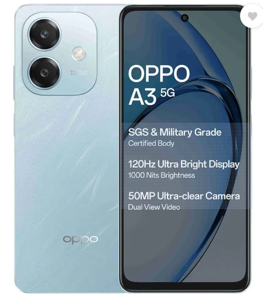 OPPO A3 5G (Ocean Blue, 128 GB)  (6 GB RAM)