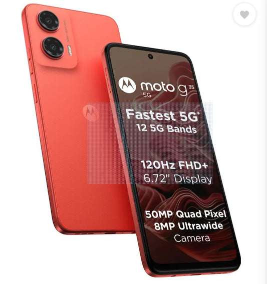 MOTOROLA g35 5G (Guava Red, 128 GB)  (4 GB RAM)