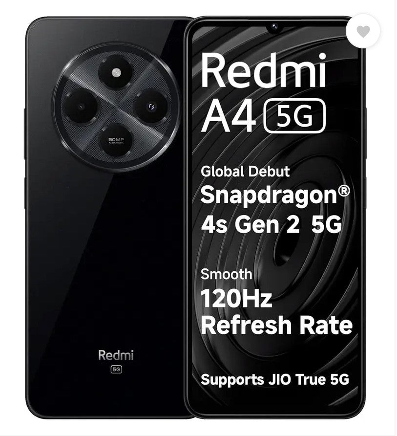 REDMI A4 (Starry Black, 128 GB)  (6 GB RAM)