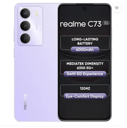 realme C73 5G (Crystal Purple, 128 GB)  (4 GB RAM)