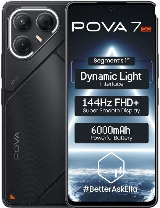 Tecno Pova 7 5G (Geek Black, 128 GB)  (8 GB RAM)