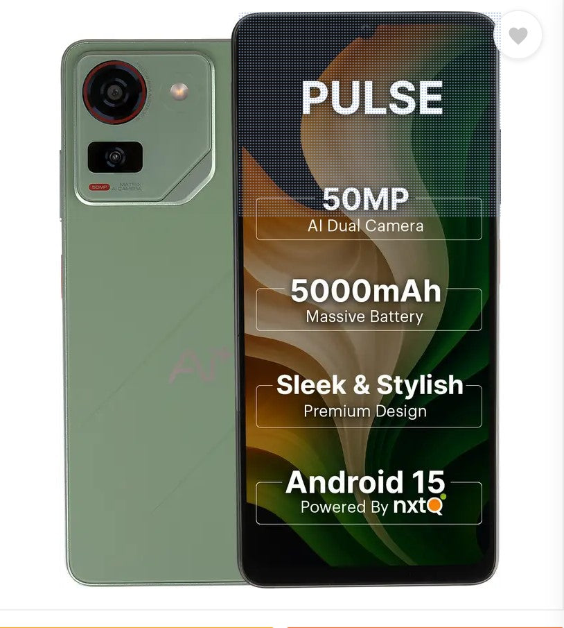 Ai+ Pulse (Green, 128 GB)  (6 GB RAM)