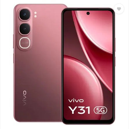vivo Y31 5G (Rose Red, 128 GB)  (4 GB RAM)