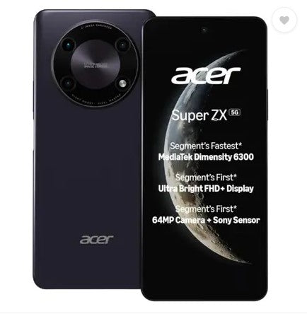 Acer Super ZX 5G (Lunar Blue, 128 GB)  (8 GB RAM)