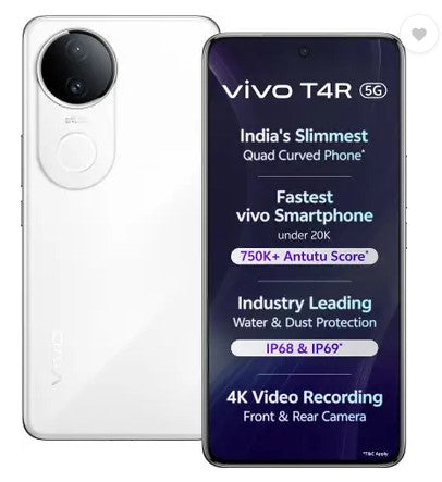 vivo T4R 5G (Arctic White, 128 GB)  (8 GB RAM)