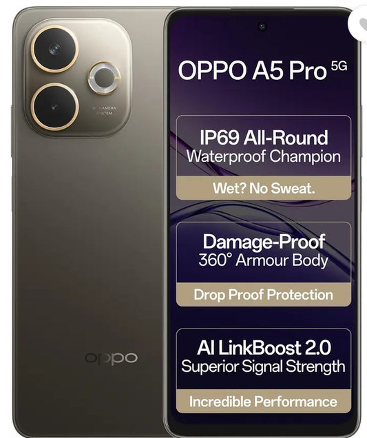 OPPO A5 Pro 5G (Mocha Brown, 256 GB)  (8 GB RAM)