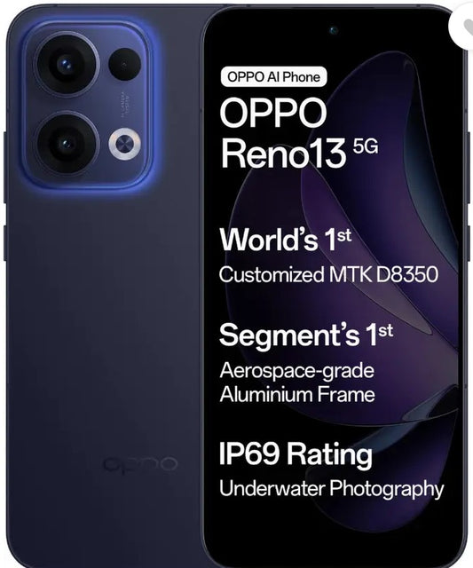 OPPO RENO 13 5G (Luminous Blue, 128 GB)  (8 GB RAM)