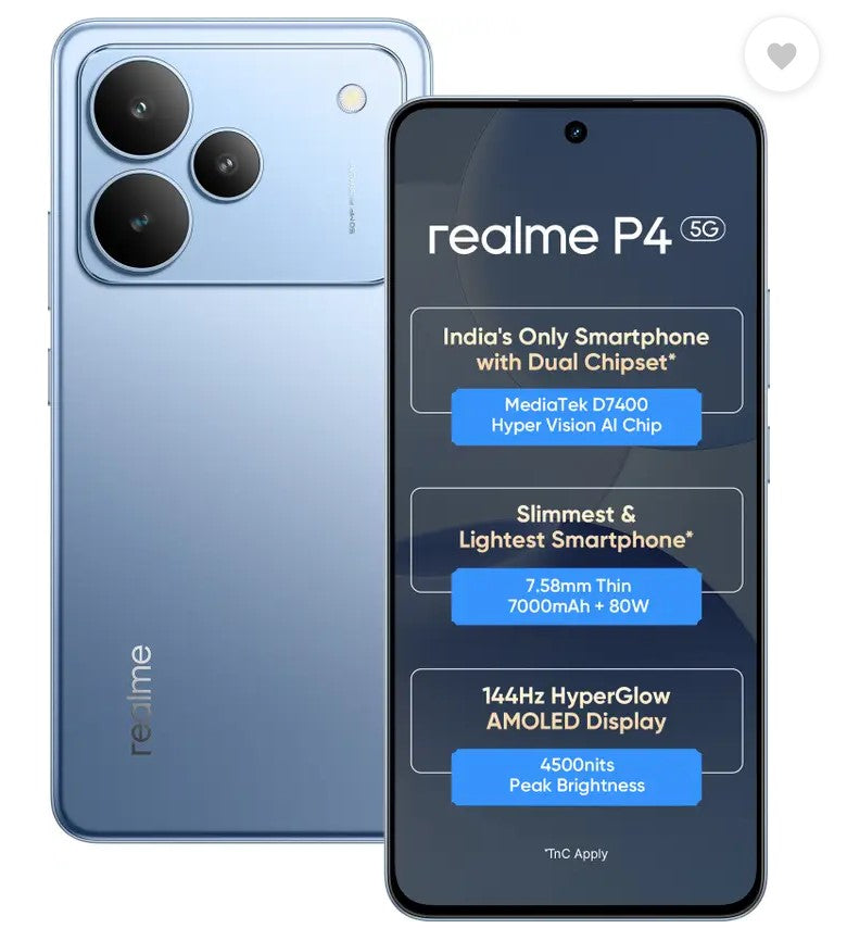 realme P4 5G (Engine Blue, 128 GB)  (6 GB RAM)
