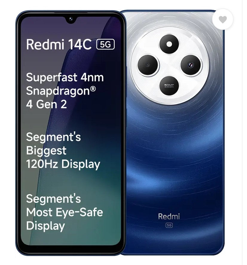 REDMI 14C 5G (Starlight Blue, 128 GB)  (6 GB RAM)