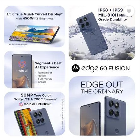 MOTOROLA Edge 60 Fusion 5G (PANTONE Slipstream, 256 GB)  (8 GB RAM)