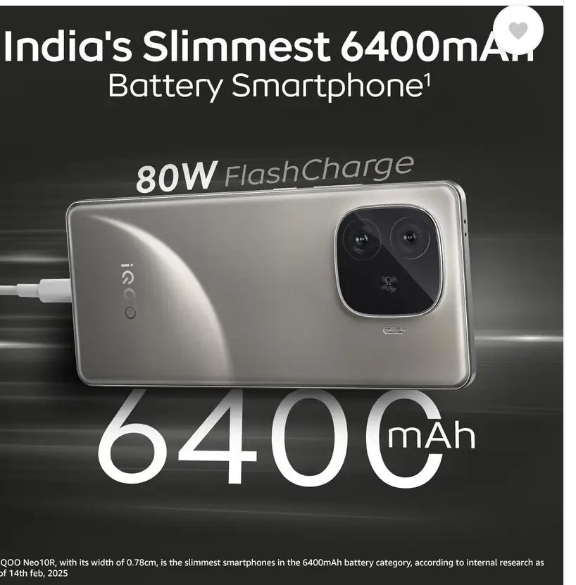 IQOO Neo 10R 5G (MoonKnight Titanium, 256 GB)  (12 GB RAM