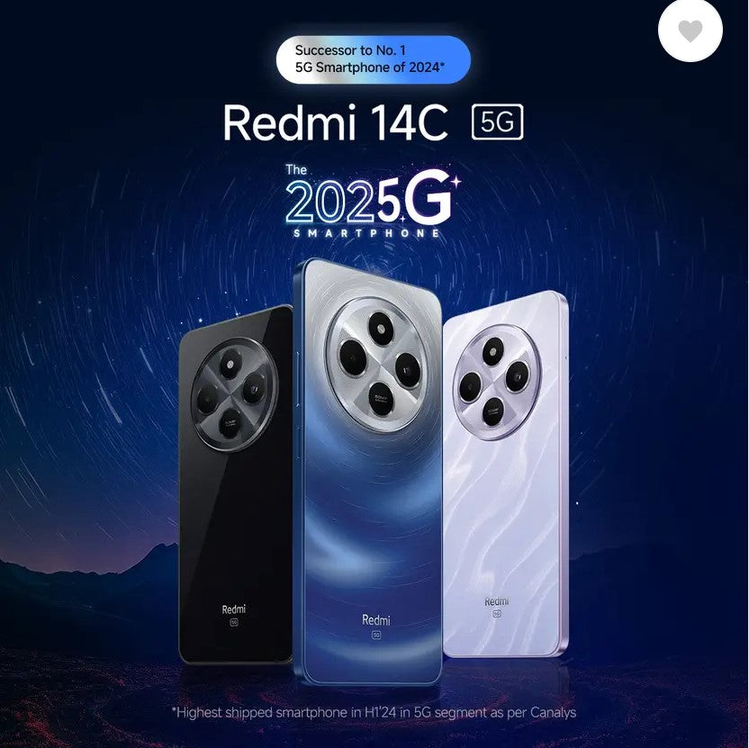 REDMI 14C 5G (Stargaze Black, 128 GB)  (4 GB RAM)