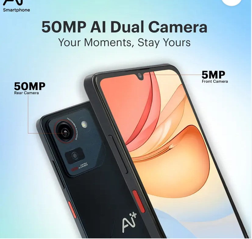 Ai+ Pulse (Black, 128 GB)  (6 GB RAM)