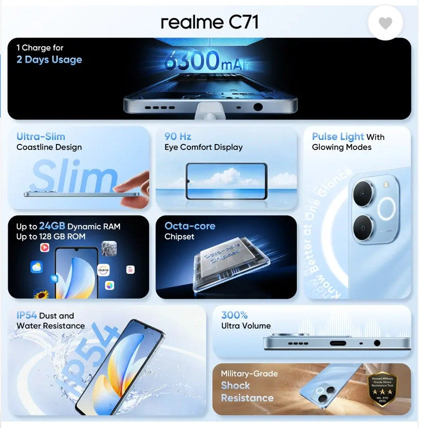 realme C71 (Sea Blue, 4/64)