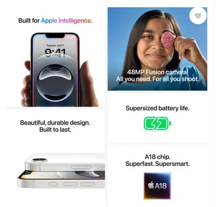 Apple iPhone 16 Plus (Black, 128 GB)