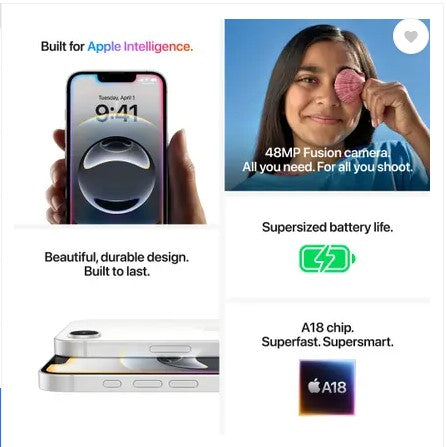 Apple iPhone 16 (Ultramarine, 128 GB)