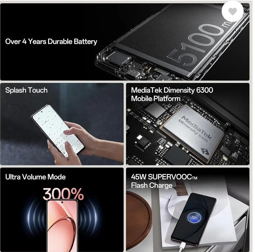 OPPO A3 5G (Ocean Blue, 128 GB)  (6 GB RAM)