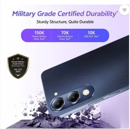 vivo T4 Lite 5G Charger in the Box (Prism Blue, 128 GB)  (6 GB RAM)