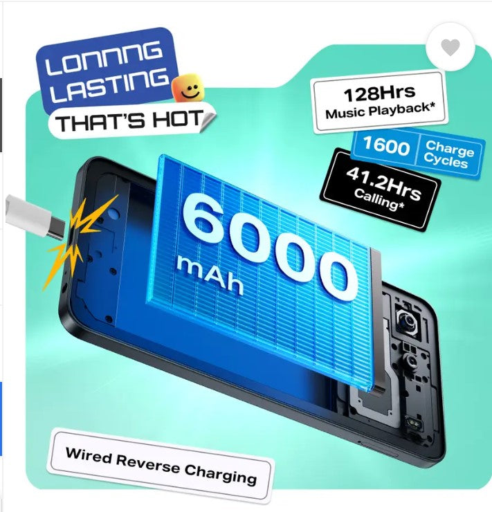 Infinix HOT 60i 5G (Shadow Blue, 128 GB)  (4 GB RAM)