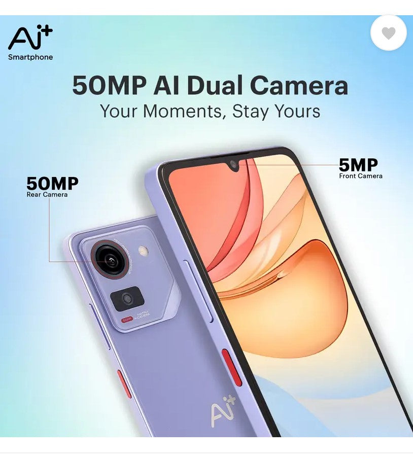 Ai+ Pulse (Purple, 64 GB)  (4 GB RAM)