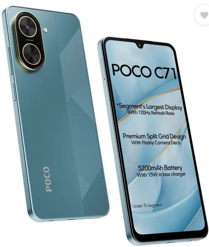 POCO C71 (Cool Blue, 64 GB)  (4 GB RAM)